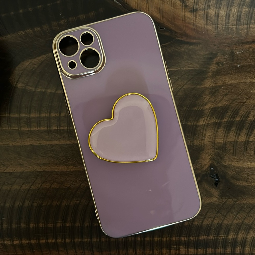 Purple Heart iPhone 14 Plus Phone Case